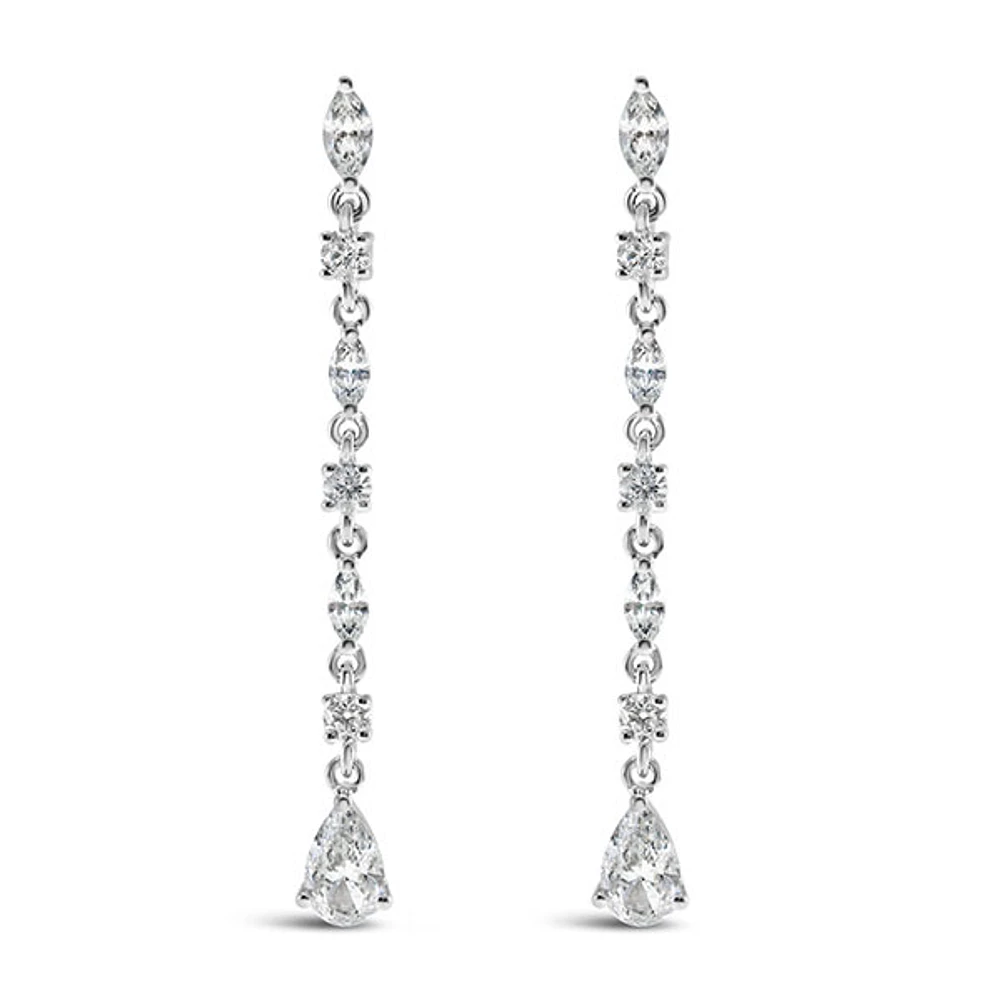 Sterling Silver Cubic Zirconia Earrings 145741