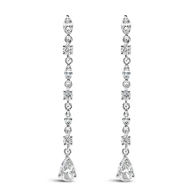 Sterling Silver Cubic Zirconia Earrings 145741