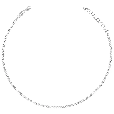 Sterling Silver Cuban Link Anklet 145116