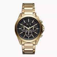Armani Exchange Chronograph Gold-Tone Steel Watch 144224