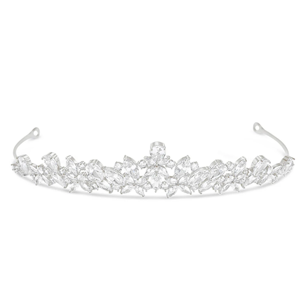 Bridal Silver Cubic Zirconia Tiara