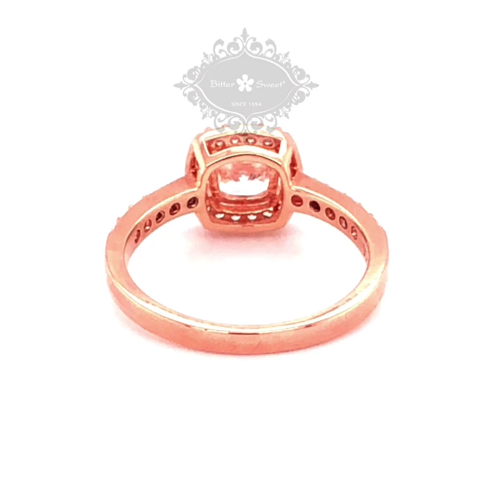 Rose Gold Plated Sterling Silver Ring 129258