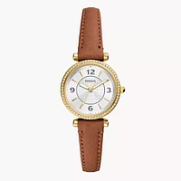 Fossil Carlie Medium Brown LiteHide Watch 151322