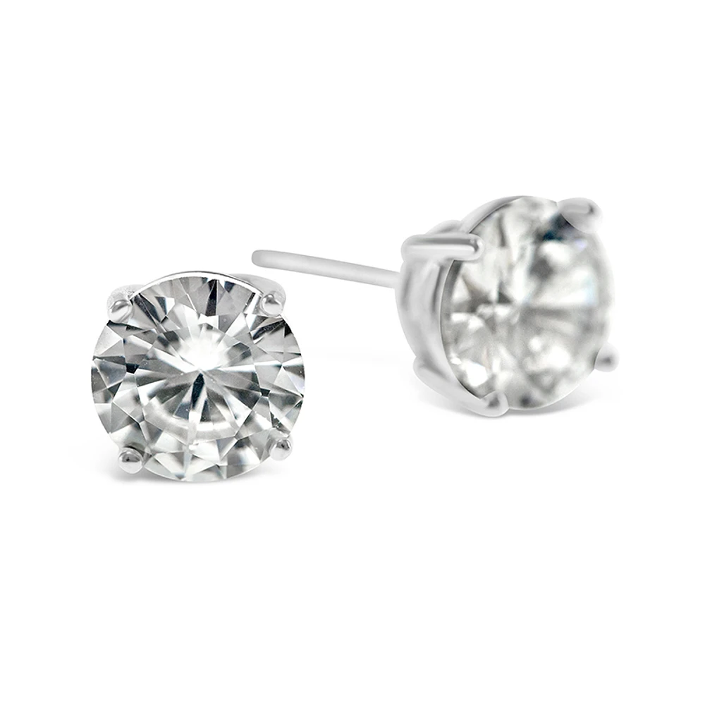 Sterling Silver Cubic Zirconia Round 7mm Studs 9001458