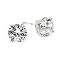 Sterling Silver Cubic Zirconia Round 7mm Studs 9001458