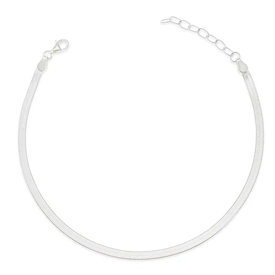 Sterling Silver 2mm Snake Anklet 149388