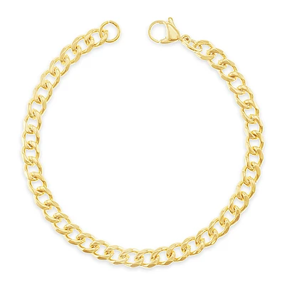 Stainless Steel Gold 5mm Cuban Link Bracelet