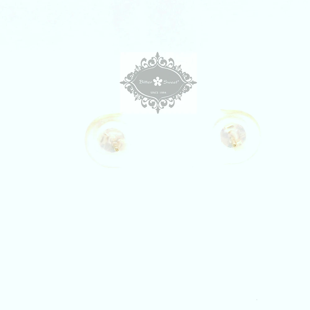 10k Yellow Gold Cubic Zirconia Studs Earrings