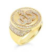 Men's Stainless Steel Cubic Zirconia Ring 143022G