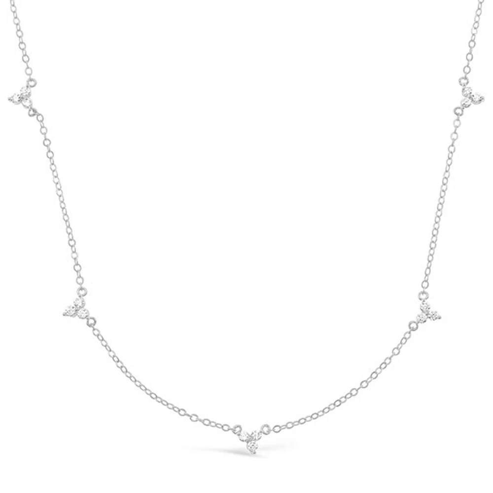 Sterling Silver Cubic Zirconia Necklace 149752