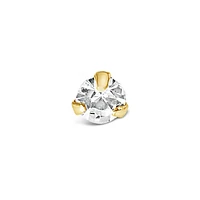 Gold Plated Sterling Silver Crystal 2mm Ball End Nose Stud 136707