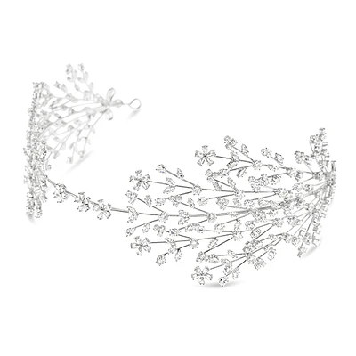 Bridal Silver Cubic Zirconia Headband