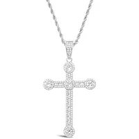 Fashion Cubic Zirconia Cross Necklace