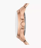 Armani Exchange Automatic Rose Gold-Tone Stainless Steel Watch 153939