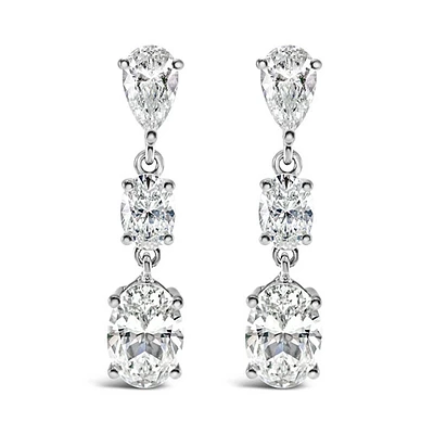 Sterling Silver Cubic Zirconia Earrings 145744
