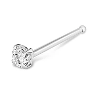 Sterling Silver Cubic Zirconia 2mm Ball End Nose Stud 136706