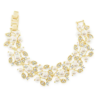 Bridal Crystal & Pearl Bracelet