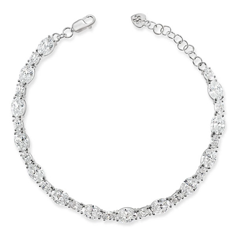 Sterling Silver Cubic Zirconia Tennis Bracelet 144940