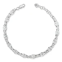 Sterling Silver Cubic Zirconia Tennis Bracelet 144940