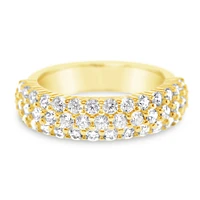 Bitter Sweet Gold Plated Sterling Silver Cubic Zirconia Ring 153258