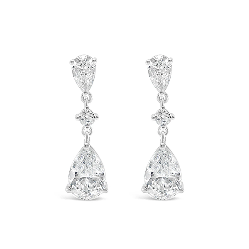 Sterling Silver Cubic Zirconia Earrings 151260