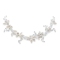 Bridal Silver leaf Hair Vine 142064