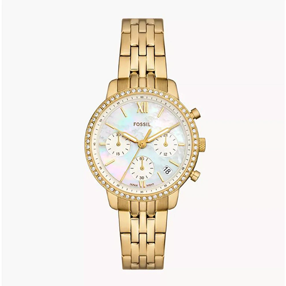 Fossil Neutra Chronograph Gold-Tone Stainless Steel Watch 152903