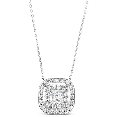 Sterling Silver Cubic Zirconia Necklace 151533