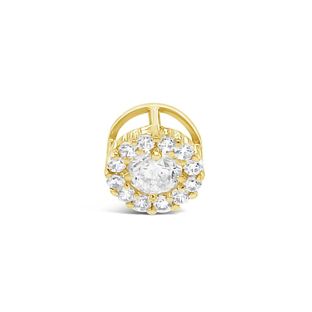 10k Yellow Gold Cubic Zirconia Pendant 153728