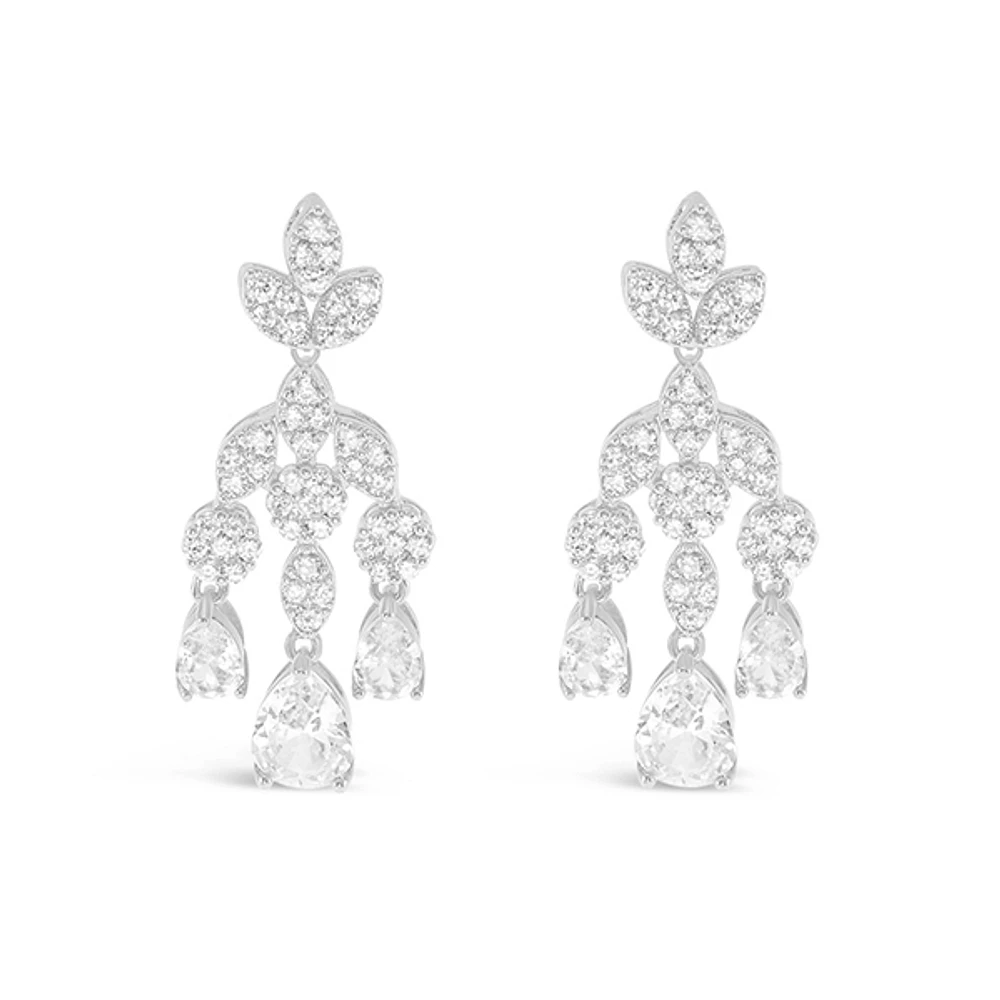 Bridal Cubic Zirconia Necklace & Earrings Set 152748
