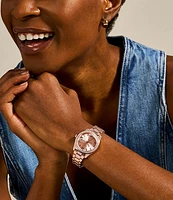 Fossil Scarlette Rose-Gold-Tone Stainless Steel Watch 130990