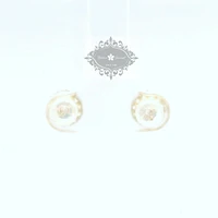 10k Yellow Gold Cubic Zirconia Studs Earrings