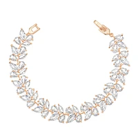 Bridal Cubic Zirconia Rosegold Bracelet