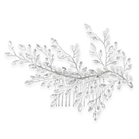 Bridal Silver Pearl Hair Comb 129575