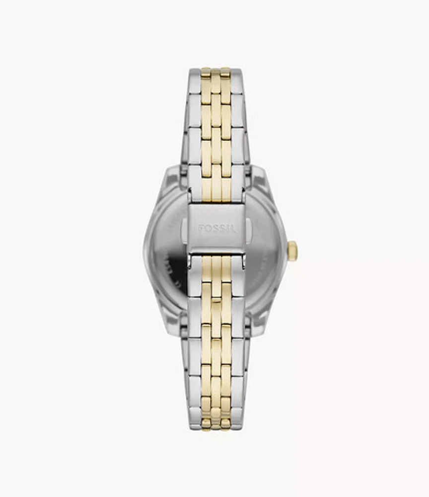 Fossil Scarlette Two Tone Stainless Steel Watch 151580