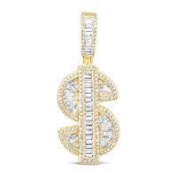 Gold Plated Sterling Silver Cubic Zirconia Pendant 145284