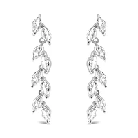 Bridal Silver Cubic Zirconia Necklace & Earrings Set