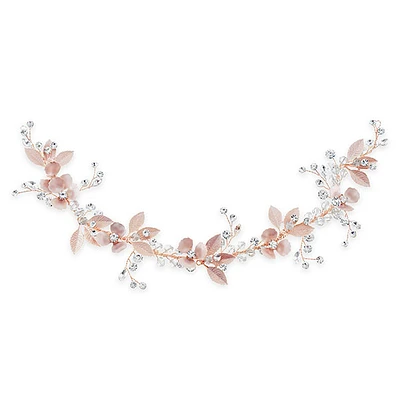 Bridal Rosegold Leaf Hair Vine 142066