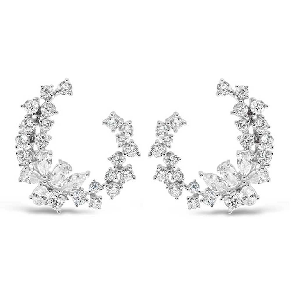 Sterling Silver Cubic Zirconia Earrings 144773