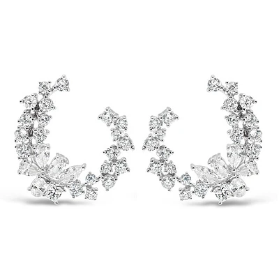 Sterling Silver Cubic Zirconia Earrings 144773