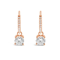 Rosegold Plated Sterling Silver Cubic Zirconia Hoop Earrings 151249