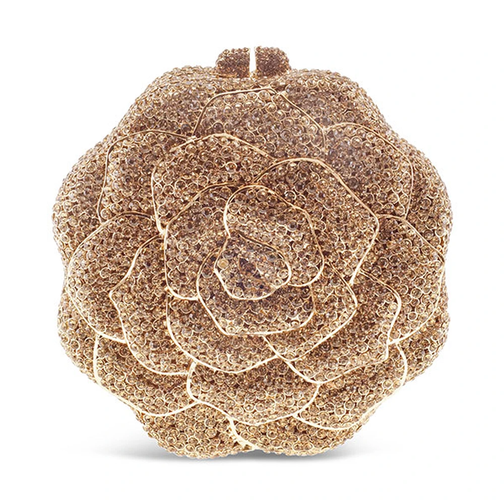 Crystal Rose Handbag Clutch