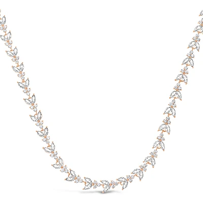 Bridal Rosegold Cubic Zirconia Necklace 149234