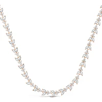 Bridal Rosegold Cubic Zirconia Necklace 149234