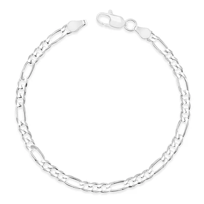 Sterling Silver 3.8mm Figaro 7" Bracelet 142095