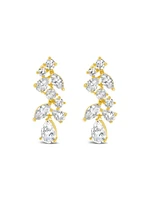 Bridal Gold Cubic Zirconia Necklace and Earrings set