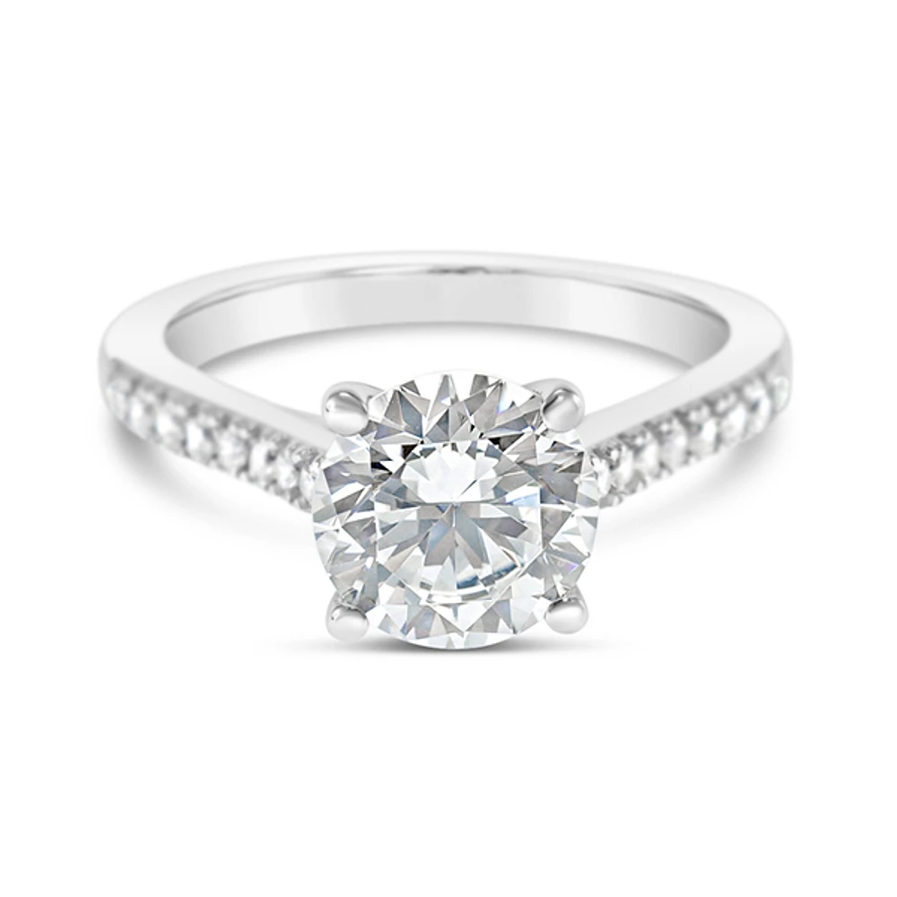 Sterling Silver Round Cubic Zirconia Ring 147711