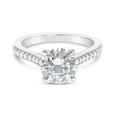 Sterling Silver Round Cubic Zirconia Ring 147711