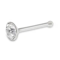 Sterling Silver Crystal 2.5mm Ball End Nose Stud 144676