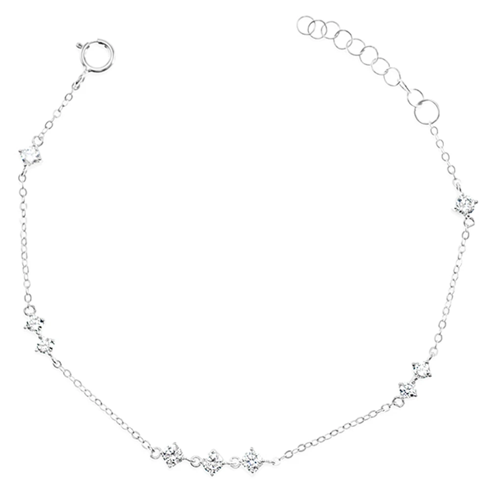 Sterling Silver Cubic Zirconia Bracelet 152238